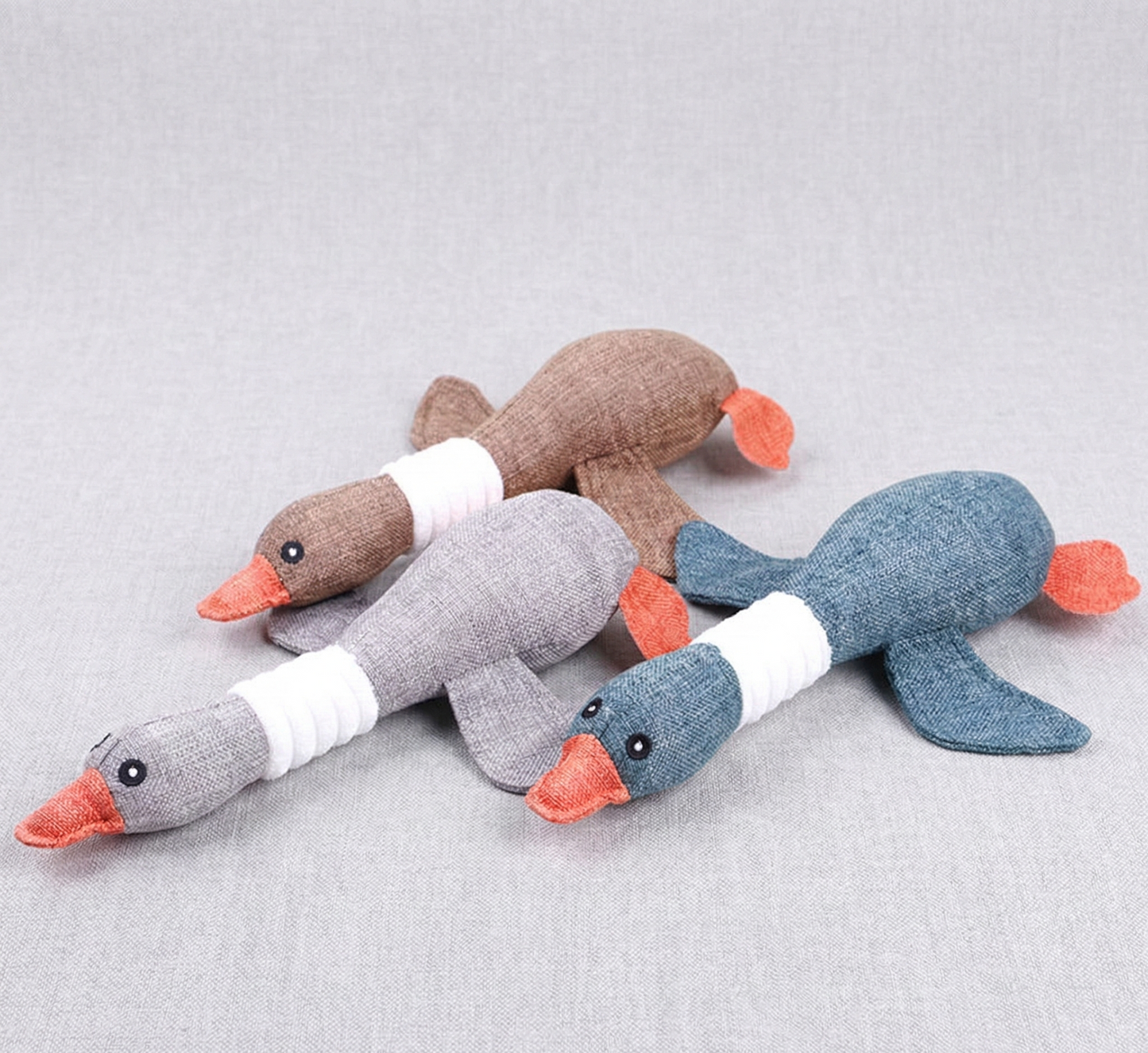 Squeaky Goose Duck Plush Dog Toy - BeyondHugs