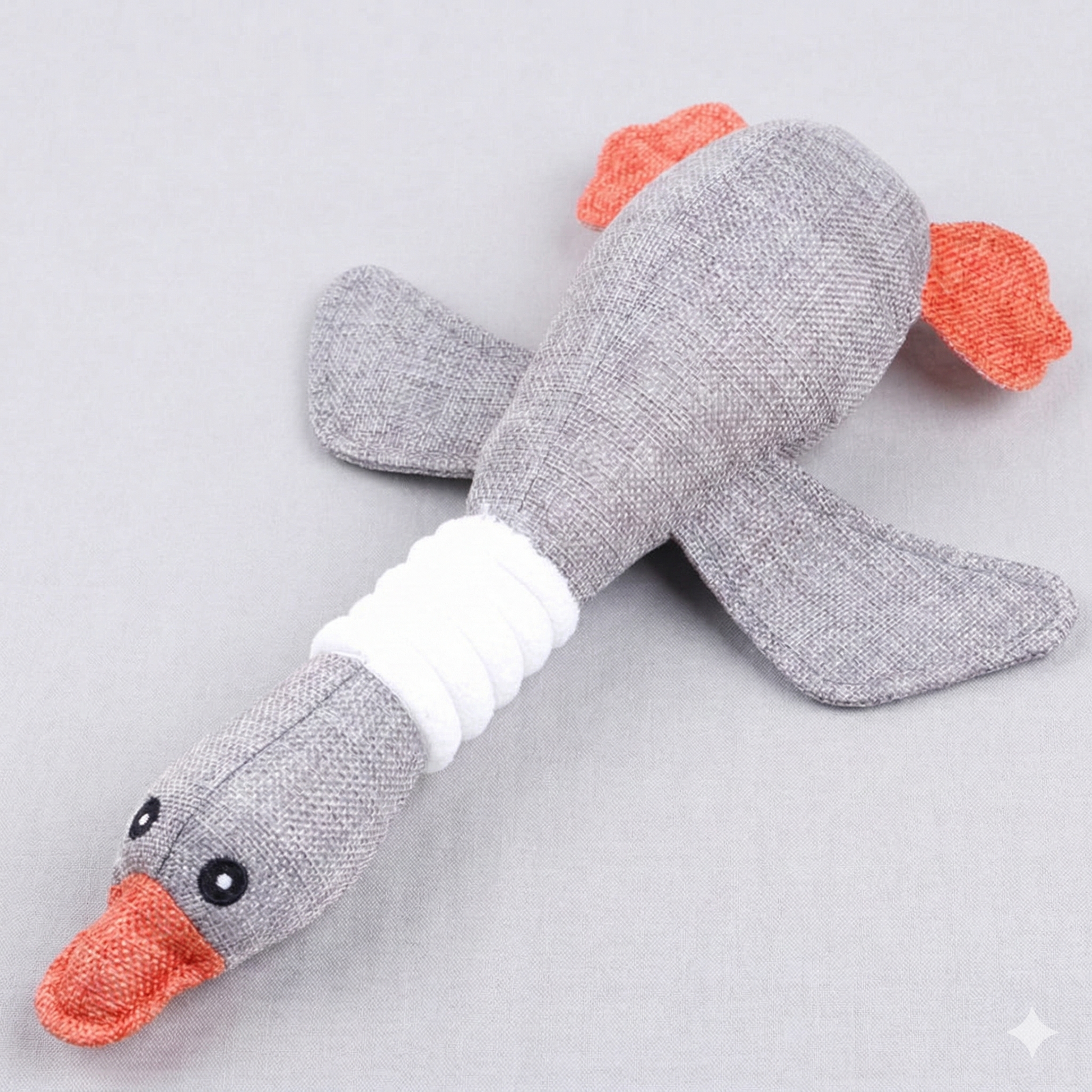 Squeaky Goose Duck Plush Dog Toy - BeyondHugs