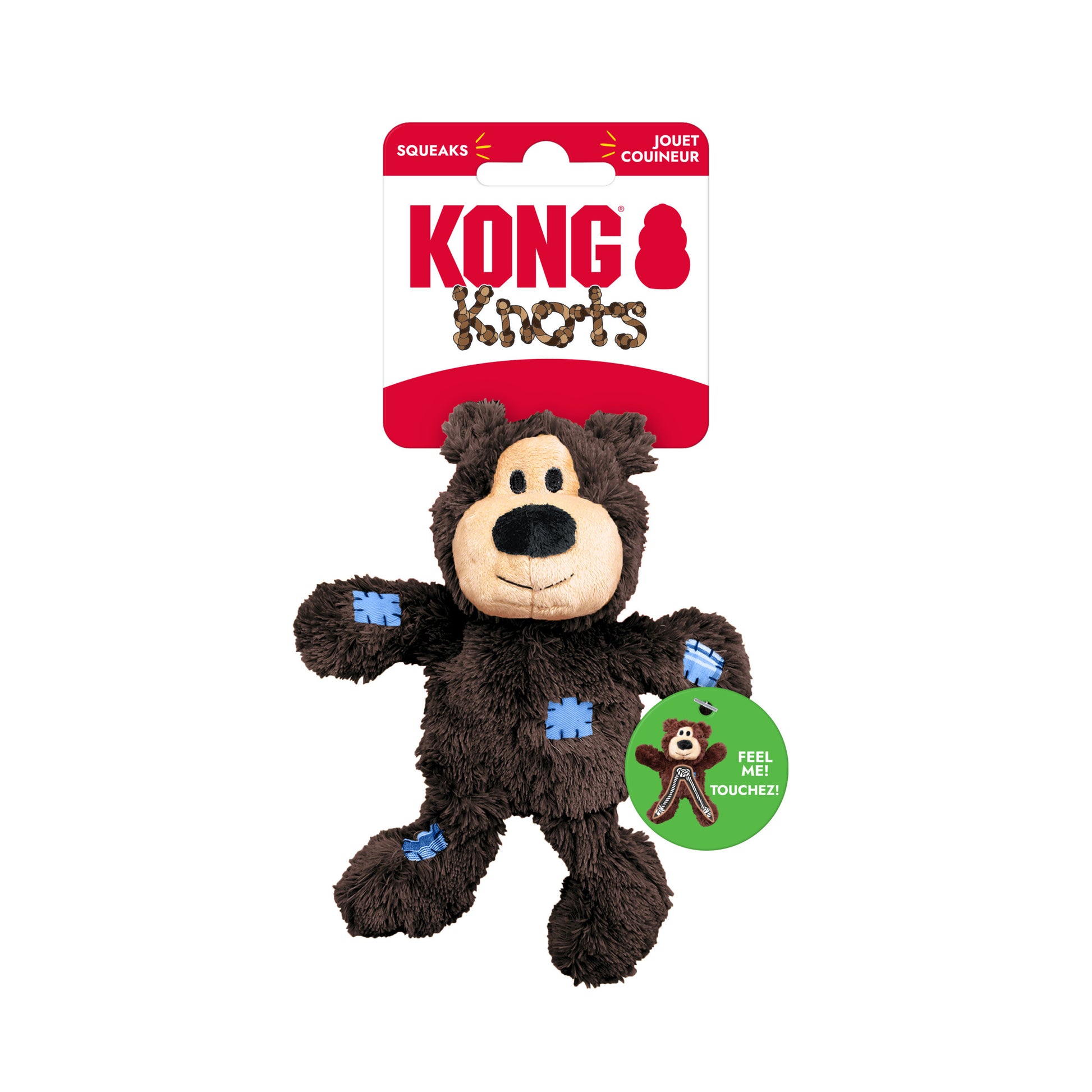 KONG Wild Knots Bear durable plush dog toy